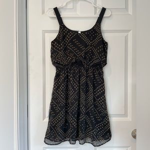 Xhilaration Dress (M) - Black/Brown